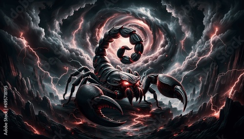 Scorpio Zodiac Sign Dark Fantasy
