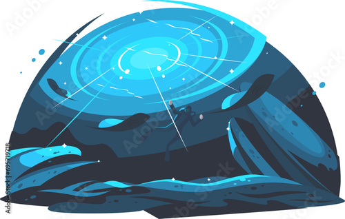 Ocean Diving Scene