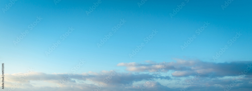 Aerial view of beautiful clouds and blue sky