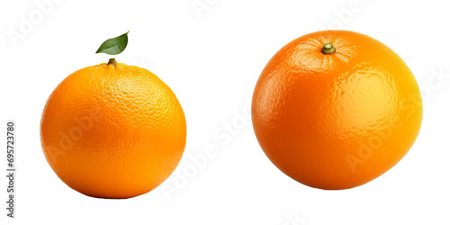 Vibrant Orange Silhouettes on Transparent Background photo