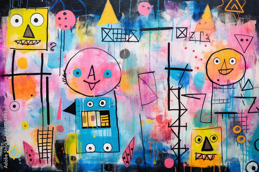 Obraz premium abstract child drawing