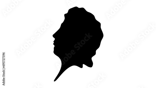 Percy Bysshe Shelley, black isolated silhouette photo