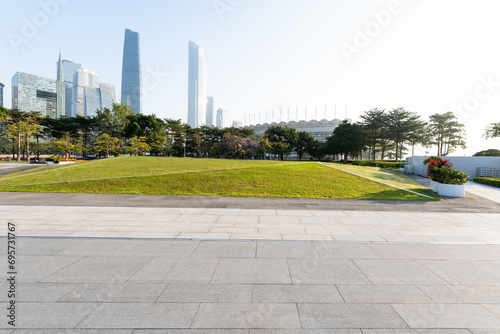 road in city park
