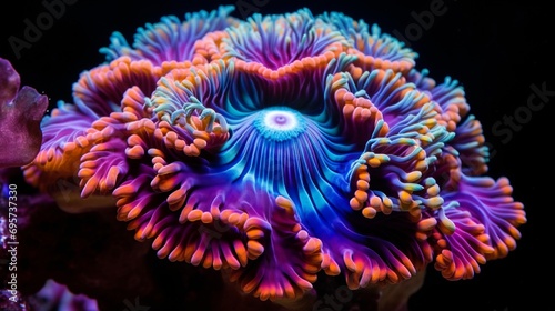 Rainbow coloration open brain LPS coral -  © Nazia
