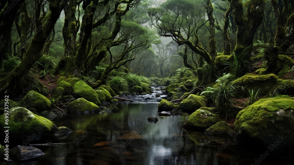 Rain forest near Cradle Mountain.