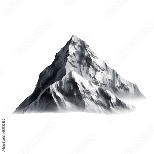 Mountain isolated on transparent background