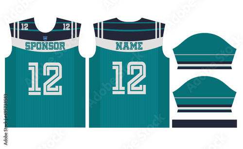 Vector american football jersey disegn  photo