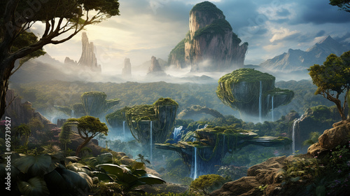 Dreamy landscape of Pandora from Avatar © 1st footage