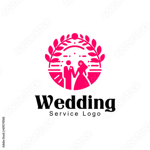 Wedding service minimalist logo design inspiration