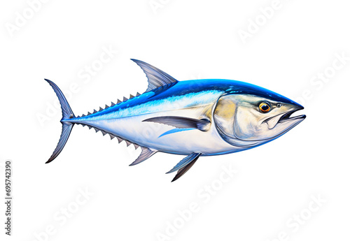 _Albacore_Thunnus_alalunga_fish_No_shadows