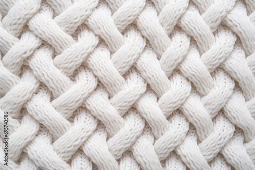 Close up of knitted fabric pattern