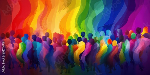 Celebrations and Festivities from LGBT pride parades, celebrations, and festivals that bring the community together in joyful and colorful displays. photo
