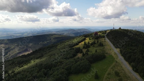 The aerial view of Moravia Region in the Czech Republic photo