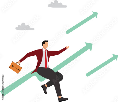 Uptrend Businessman, Adult, Adventure, Aiming
