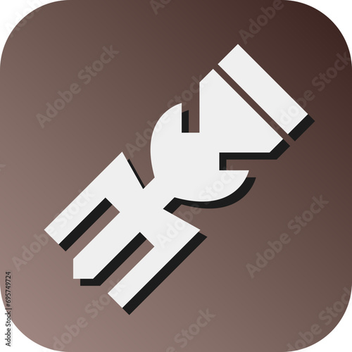 Compensator Vector Glyph Gradient Background Icon Design