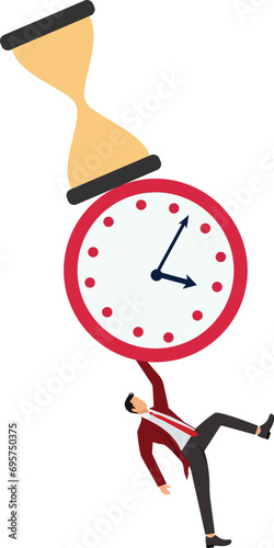 Deadline Businessman, Businessman under the big clock