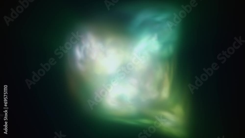 Wallpaper Mural Multicolored energy loop glowing green cosmic magic smoke dust futuristic bright background Torontodigital.ca