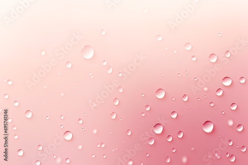 light pink gradient background with water drops