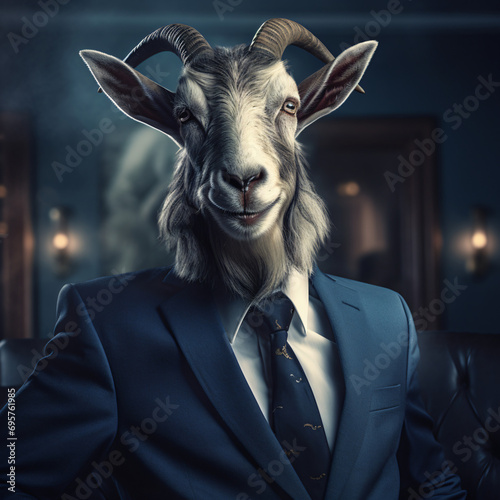 Realistic lifelike goat