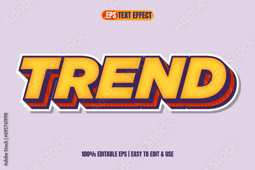 Trend text effect, editable text effect can be changed font, color, and style. eps file text effect