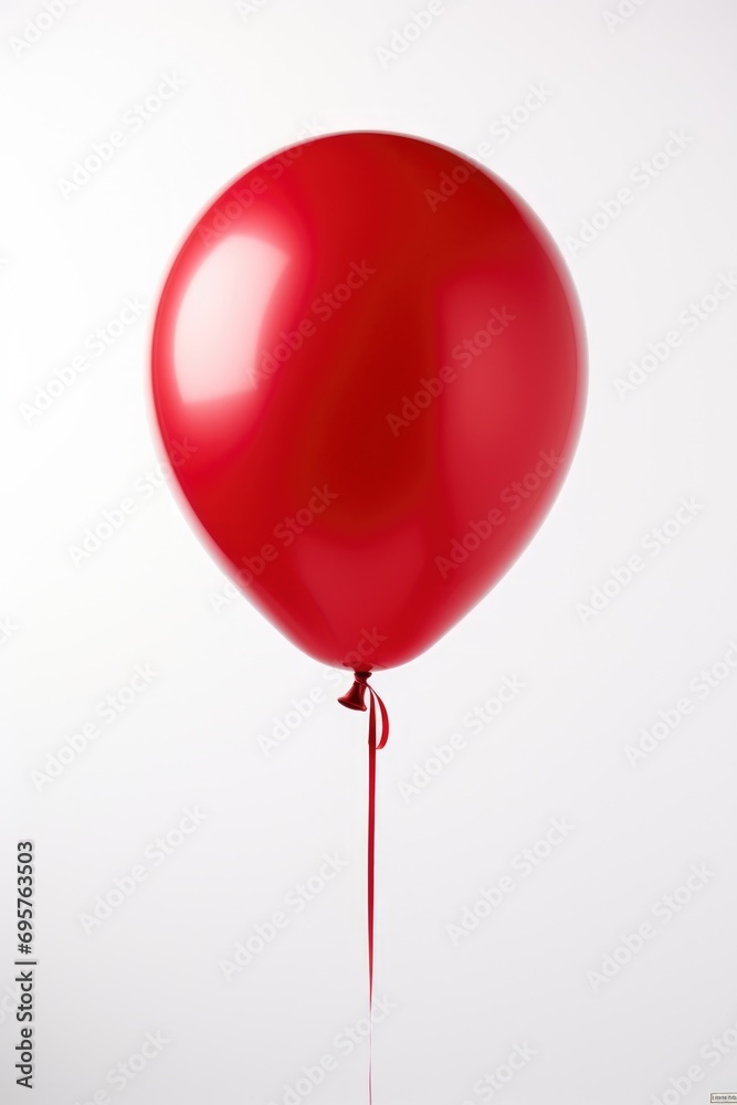 A vibrant red balloon with a string attached. Perfect for adding a pop of color and whimsy to any project or design A vibrant red balloon with a string attached. Perfect for adding a pop of color and whimsy to any project or design