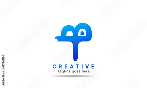 Creative TB initial colorful real-estate logo design and template. Professional TB letter logo design brand identity