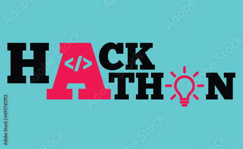 Hackathon or Information Technology Idea Competition or Coding Competition Logo