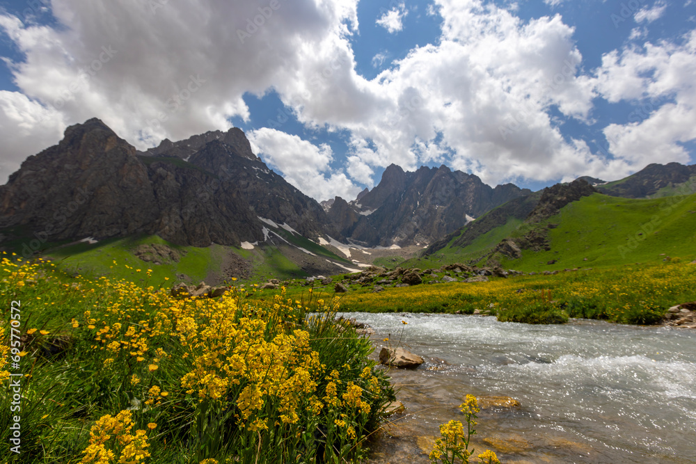 cilo mountains, hakkari, high mountains and clouds, valley of heaven and hell