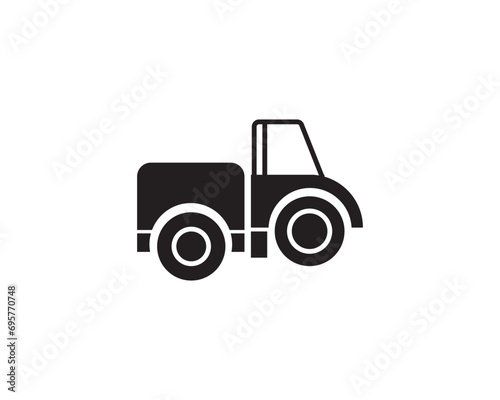 Heavy machinary transport icon vector symbol design illustration