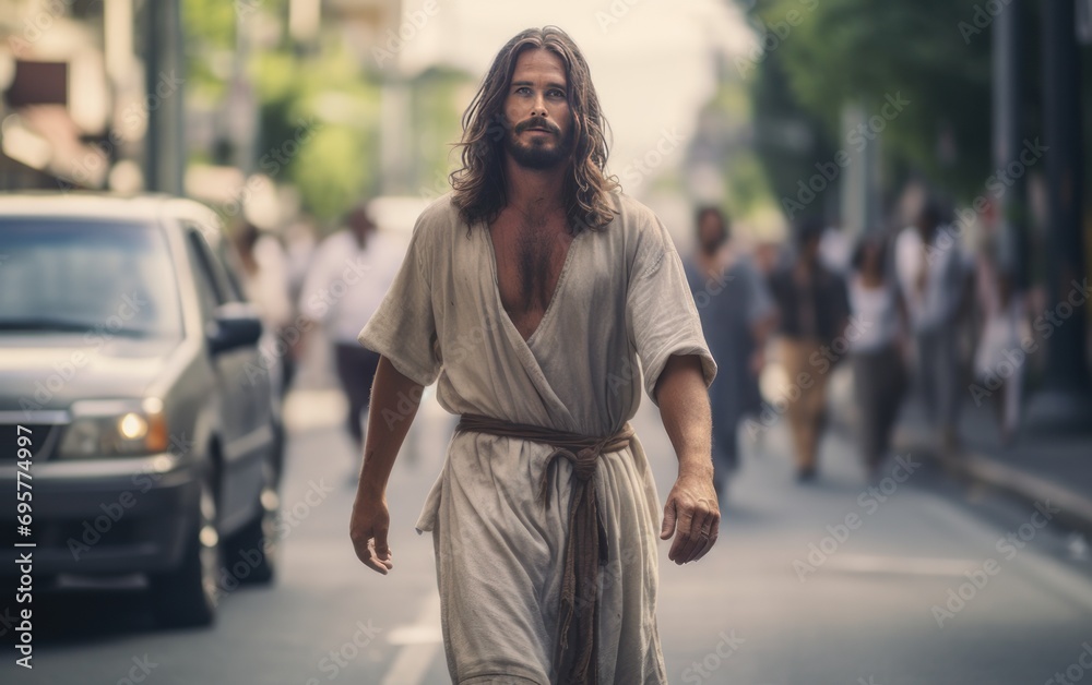 jesus have a dinner with kids. generative ai jesus have a dinner with kids. generative ai