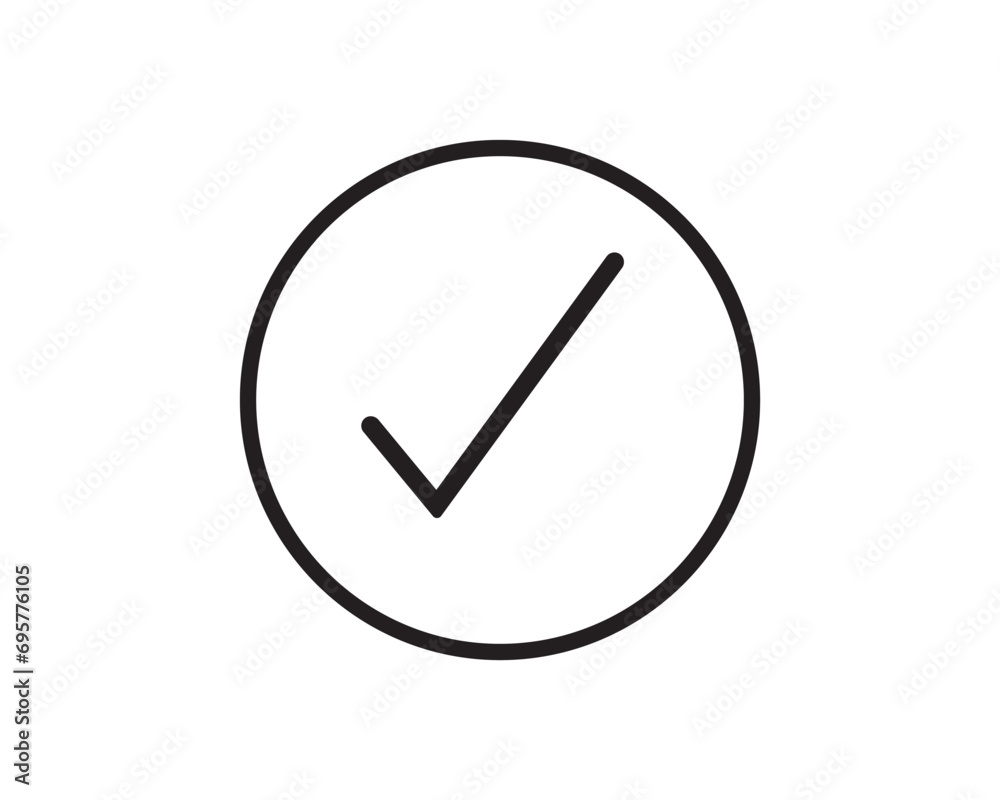 Tick mark icon vector symbol design illustration Tick mark icon vector symbol design illustration