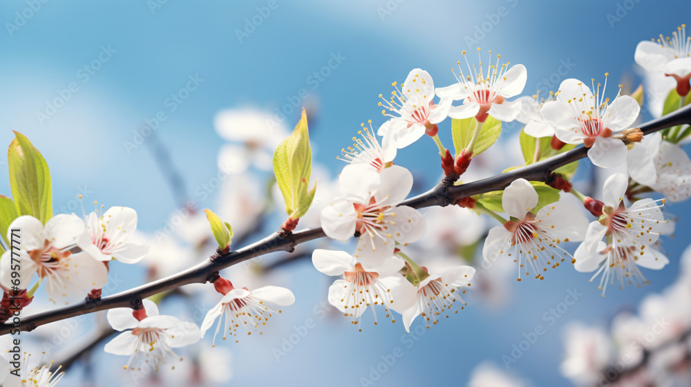 Blossoming spring branch