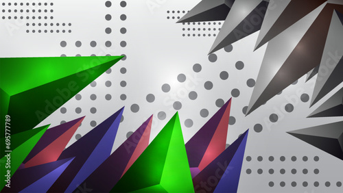 Illuminated green krypton wallpaper with light effects