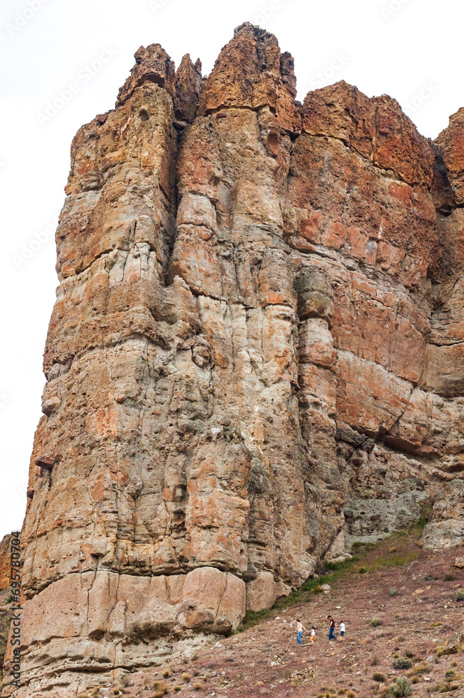 Cliffs at The Clarno Palisades Unit of John Day Fossil Beds National Monument