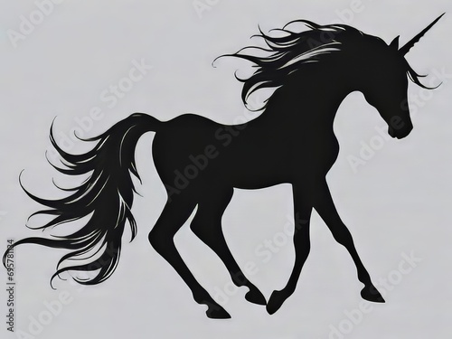 Silueta de unicornio