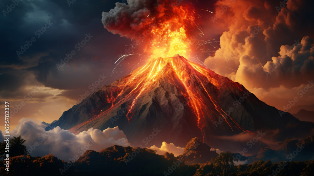 Capturing a Volcanic Eruption