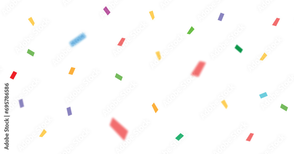 Sparkling Confetti falling, party streamers and confetti Sparkling Confetti falling, party streamers and confetti