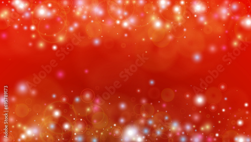 Magic Abstract Defocused Bokeh Circles Background Design.  Christmas snowfall Vector Horizontal Illustration. Cosmic Print. Glitter confetti. Good for Banners, Posters, Covers, Flyers, Cards.