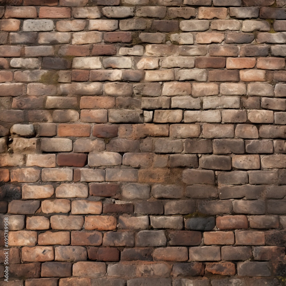 Fototapeta premium Brick floor background