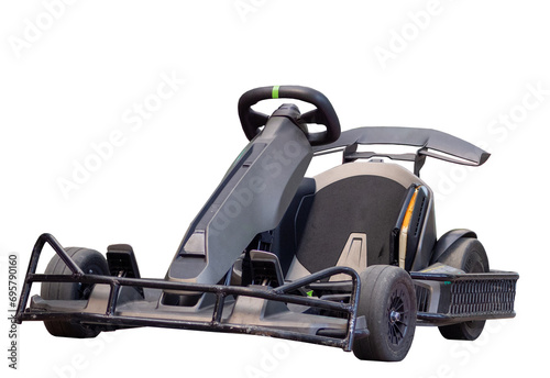 фотографія white background of gokart car