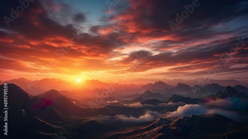 sunset in the mountains © dave958
