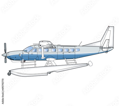 Einmotoriges Wasserflugzeug