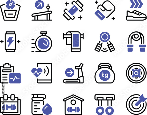 Exercise at Home Icons