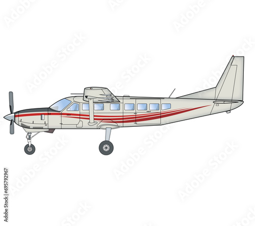 Einmotoriges Turbinen-Transportflugzeug