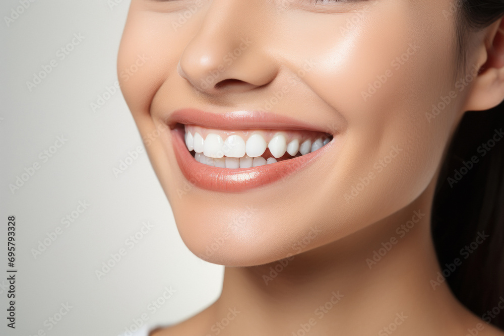 Obraz premium Young and beautiful indian woman smiling on white background.