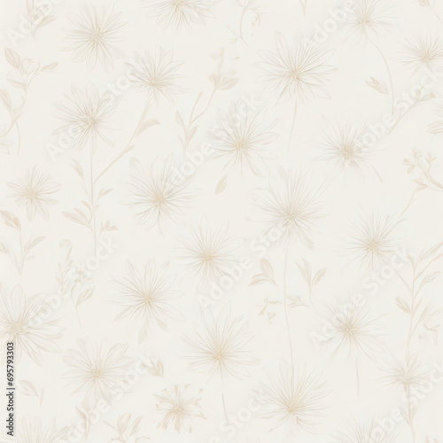 Flora vintage wallpaper background, classic wallpaper seamless vintage flower pattern on soft color background