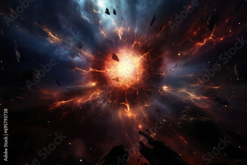 A supernova explosion illuminating the dark cosmos