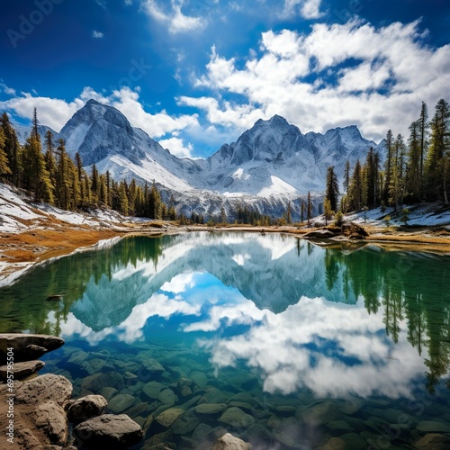 lake in the mountains © dave958