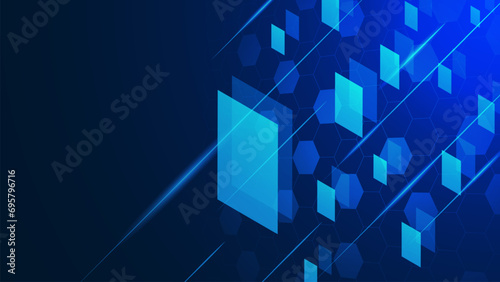 Abstract big data or internet speed connection concept. Cyber nano information and digital communication technology design background.