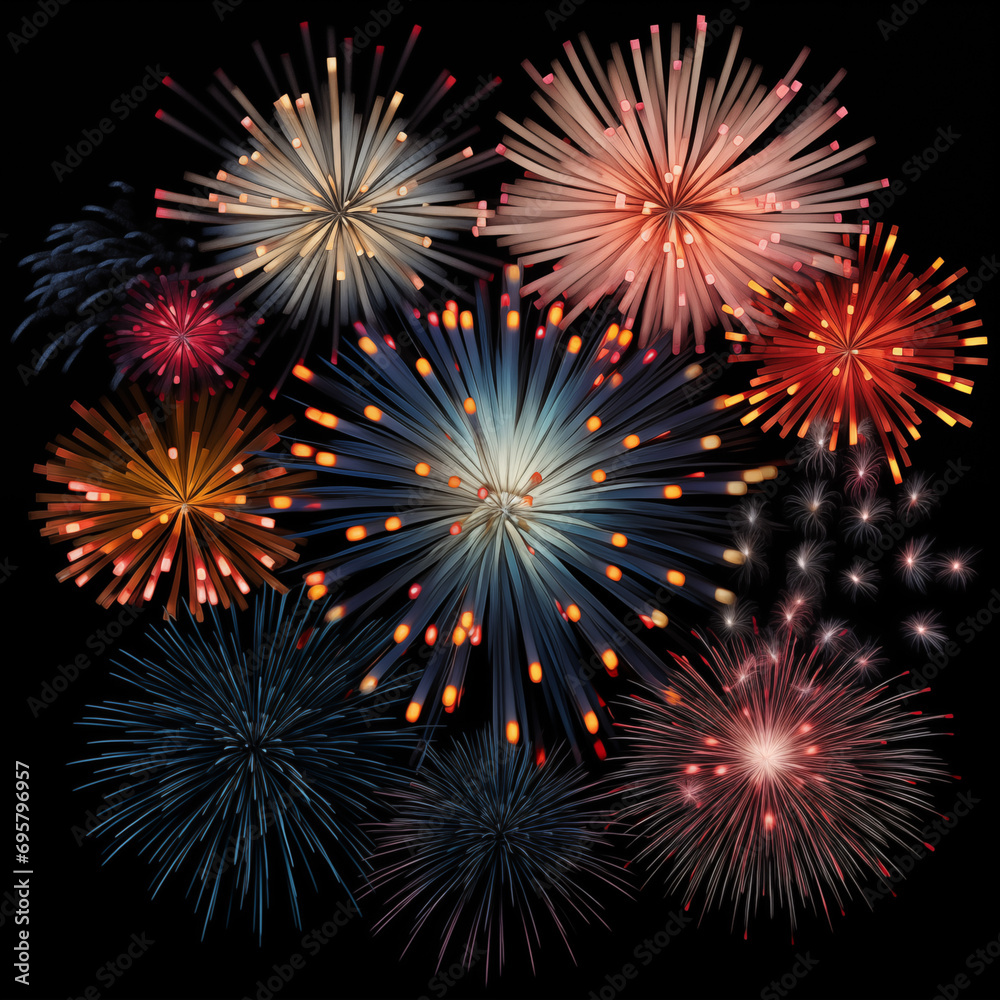 New Year celebration fireworks New Year celebration fireworks